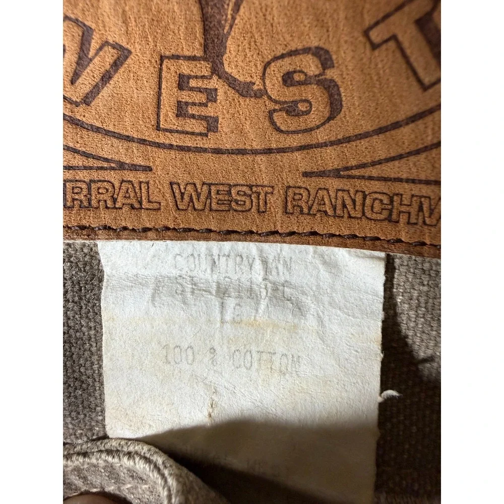 Outback West Canvas Field Jacket for Corral West Ranchwear Mens XL Brown